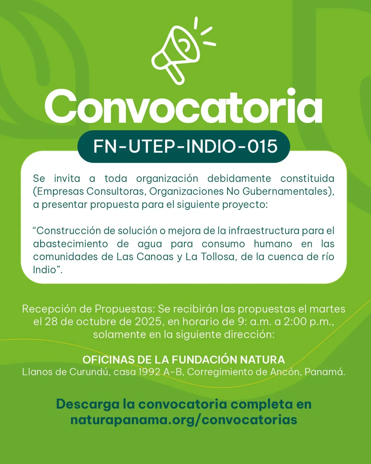 CONVOCATORIA FN-UTEP-INDIO-015