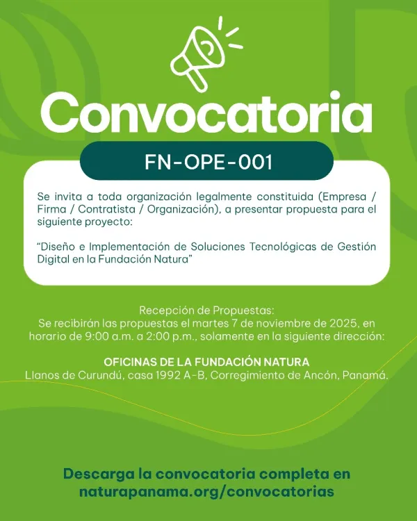 foto de CONVOCATORIA FN-OPE-001