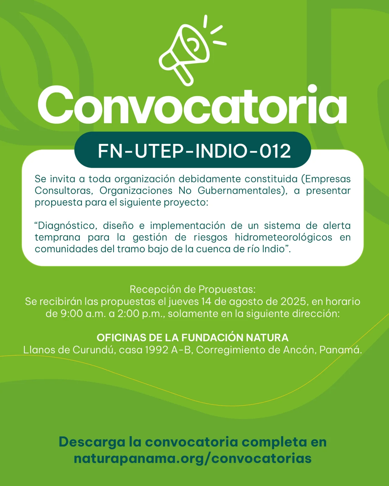 CONVOCATORIA FN-UTEP-INDIO-012