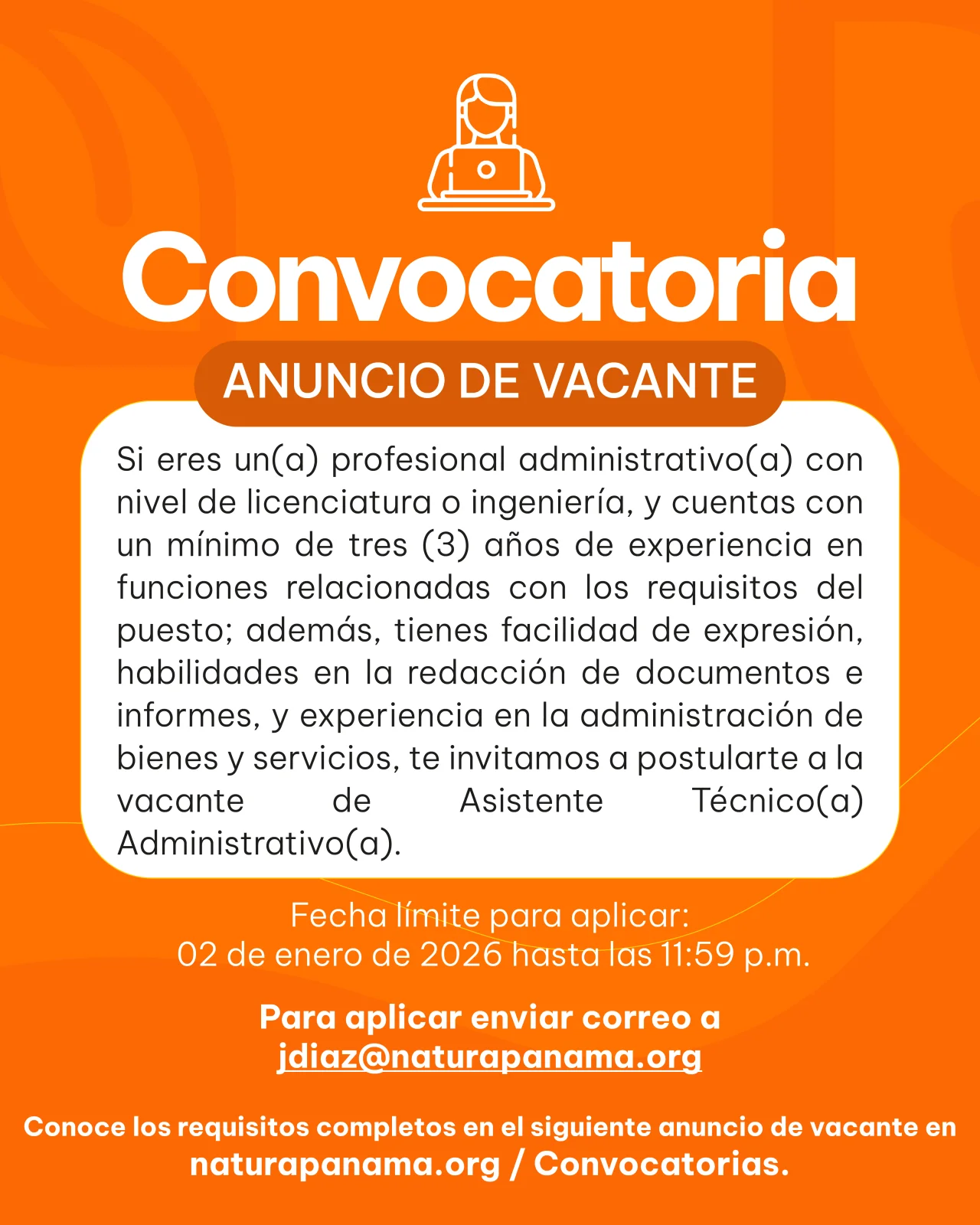 Asistente T&eacute;cnico(a) Administrativo(a)