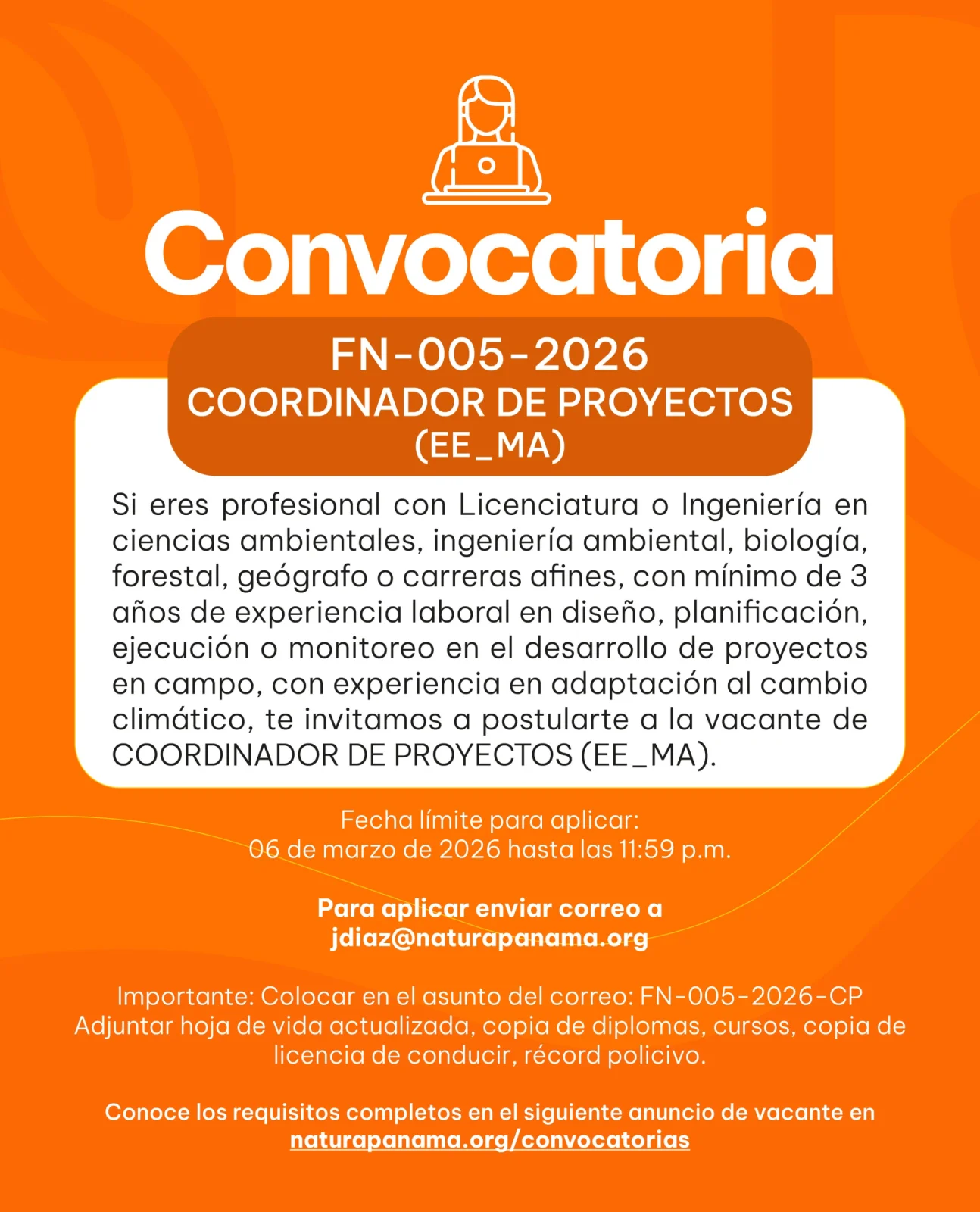 FN-005-2026 – COORDINADOR DE PROYECTOS (EE_MA)