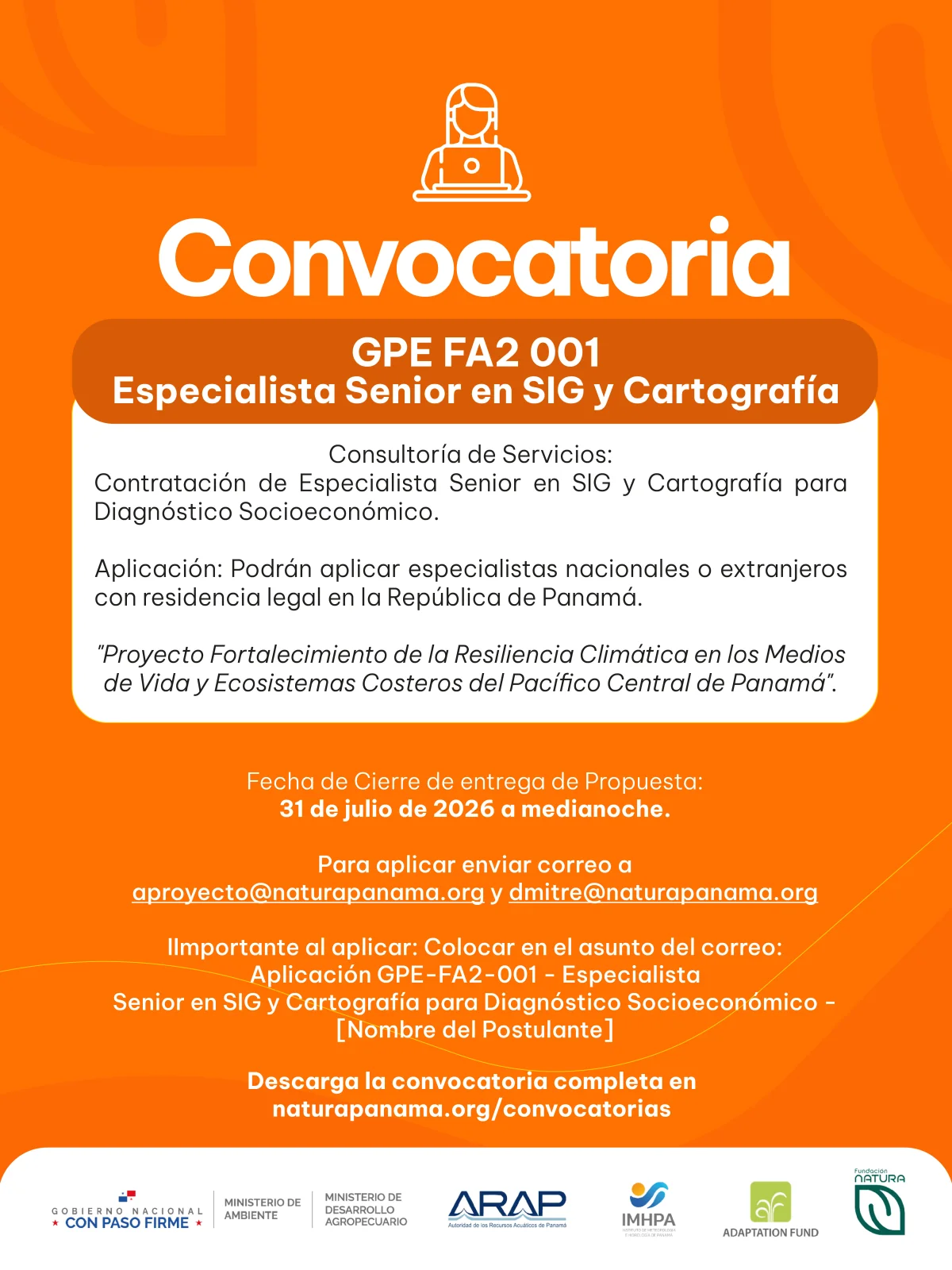 CONVOCATORIA GPE-FA2-001