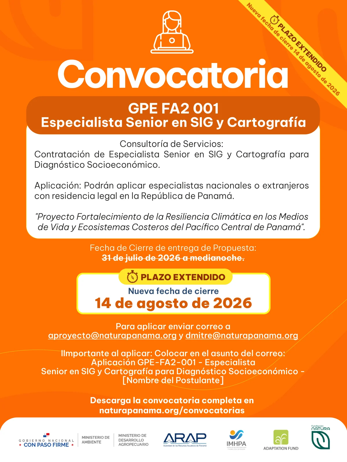 CONVOCATORIA GPE-FA2-001