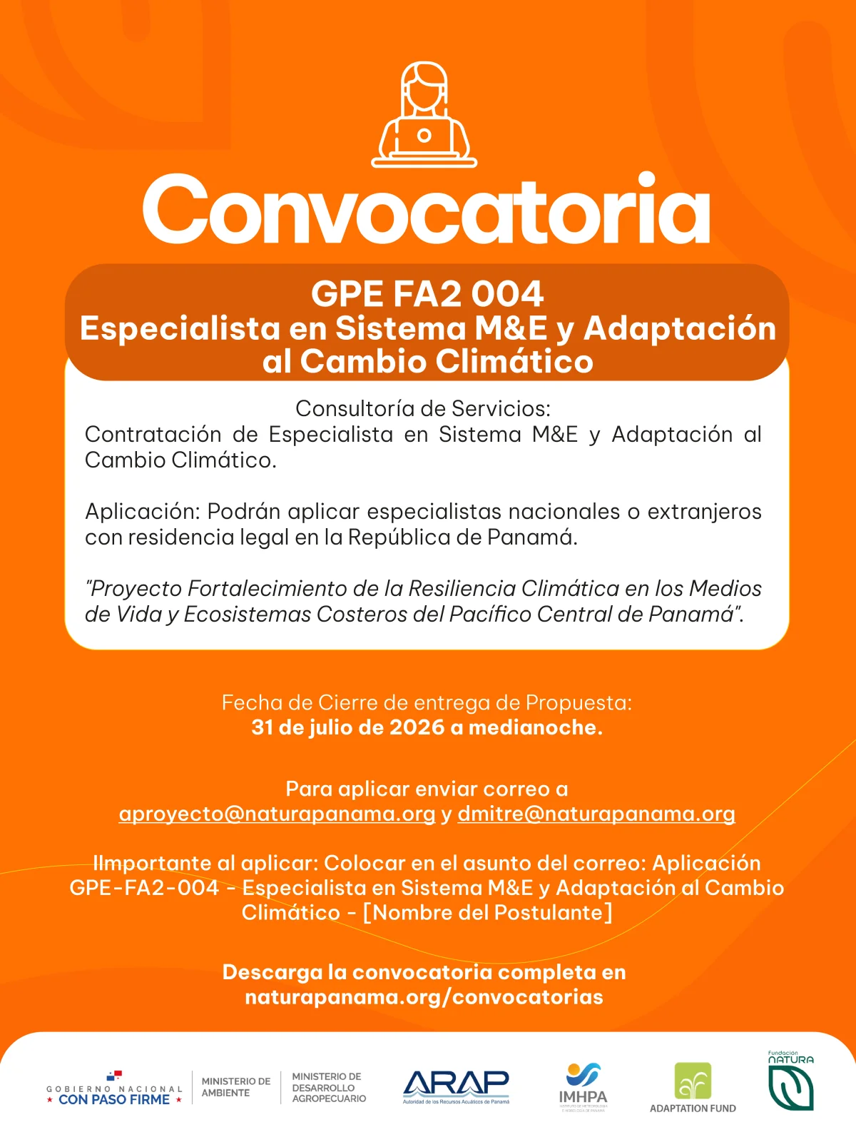 CONVOCATORIA GPE-FA2-004