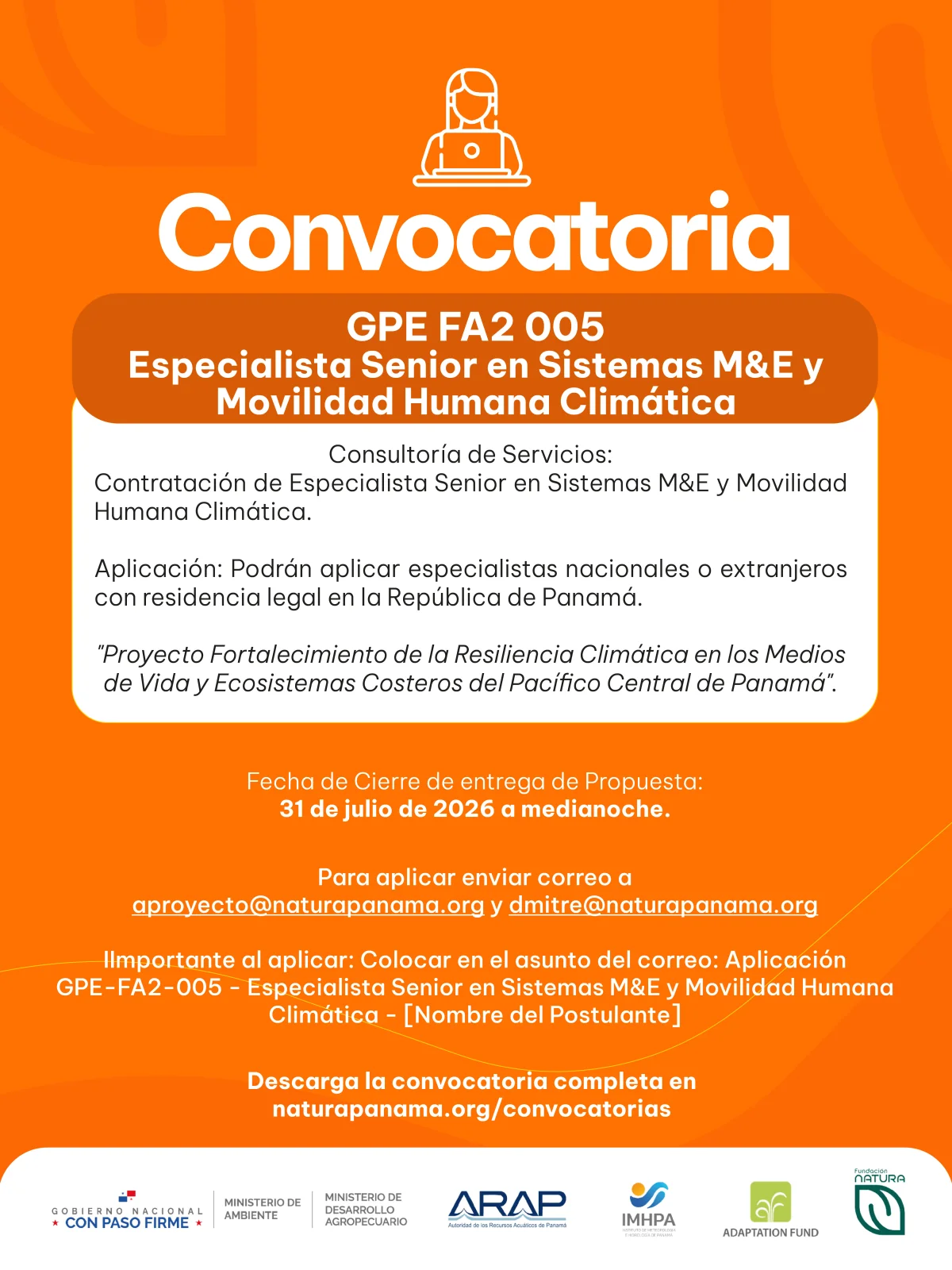 CONVOCATORIA GPE-FA2-005