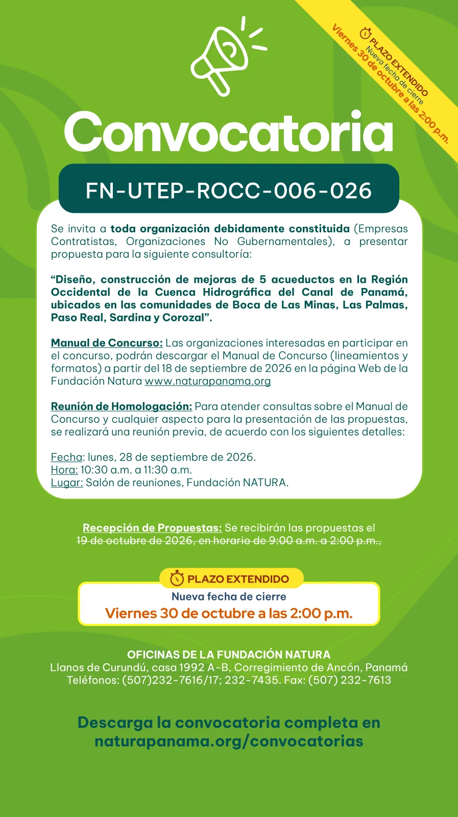 CONVOCATORIA FN-UTEP-ROCC-006-026