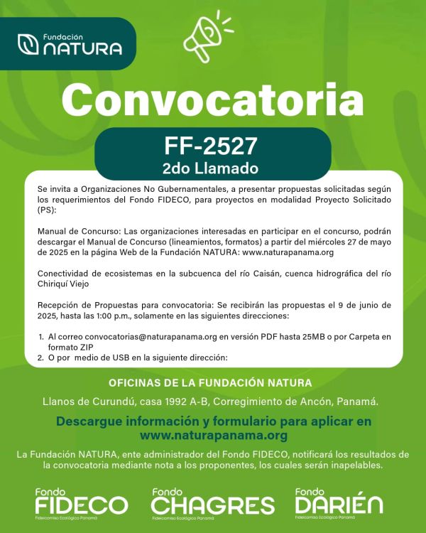 foto de CONVOCATORIA  FF-2527   2do Llamado