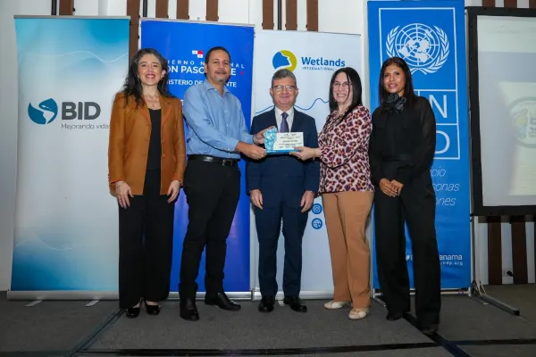 <p>Ciudad de Panamá, septiembre 2025 — Fundación Natura participó en el Sexto Encuentro Nacional de Desarrollo Sostenible (ENADES 2025), celebrado en el Club David, provincia de Chiriquí, presentando el panel “Soluciones Basadas en la Naturaleza (SbN) como medidas para la protección de la biodiversidad aplicada a la gestión de los territorios”. Este espacio, desarrollado en [&hellip;]</p>